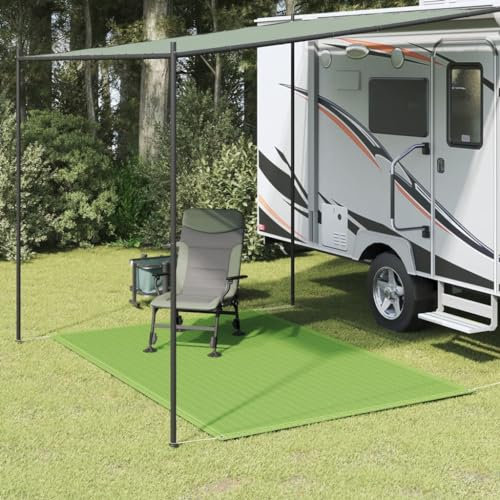 Somanki Tent Carpet Light Green 250x200 cm HDPE, Caravan Awnings, Breathable Groundsheet, Awning Carpet, Caravan Skirt For Awning, Awning Groundsheets, Car Awning Canopy - 4002271