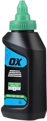 OX Pro - Gesso verde ad alta visibilità, 226 g, permanenza 2, ideale per marcatura temporanea su più superfici fino a 1 settimana, ricarica generale per bobine di gesso