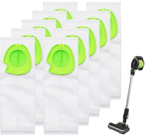 GAOHOU 10 Pack Replacement Dust Bags for G-tech Pro K9 ATF301 ATF303 ATF305 Cordless Bagged Vacuum Cleaner G-tech Hoover Accessory