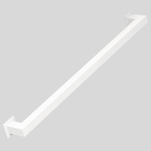 Barandilla para escaleras interior negro, pasos escalera hierro forjado acero inoxidable, barandilla de terraza barandilla de acero inoxidable toallero para escaleras