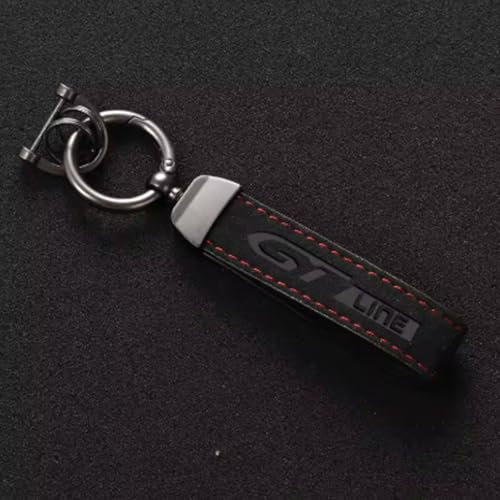 MNGKIQC 1 Pièce Porte-clés de Voiture, pour Peugeot gtline GT Line 508 5008 3008 208 2008 308 Porte Clé Portable Multifonction Porte-clés de Voiture Accessoires Clés,C