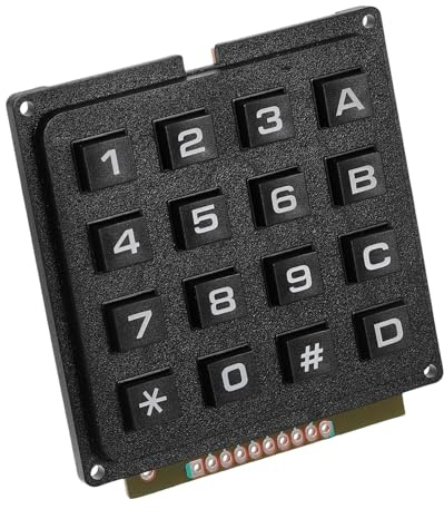 LOLIPPYY Externe Matrix Tastatureinheit mit taktilen Schaltern Robustes Keypad für Mikrocontroller platzsparendes industrielles Button Array kompatibel für Steuerungsanwendungen