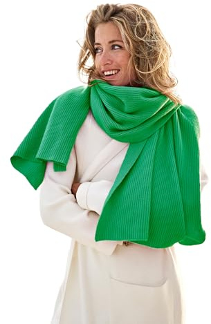 EMAAL 100% Kaschmir Schal Zermatt, 2 Farben, Gestrickt, 190x70cm, Damen/Herren, Design aus der Schweiz, als Geschenk, Stola, elegantes Accessoire, kuschelig, nachhaltig, langlebig