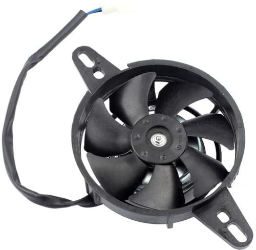 12V Motorrad Kühlerlüfter ABS Elektrischer Ventilator für ATV für quad Go Kart Buggy Dirt Bike Montage Schwarz