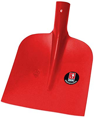 Ideal 51040316 Pala Forma Holstein con manico in T, rosso, 25 x 27 cm