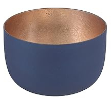Gift Company Madras Windlicht S Midnight Blue/Gold H5Cm, D8Cm