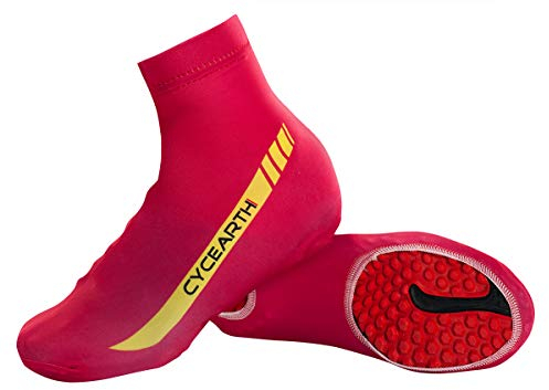 CYCEARTH Cubierta de Bicicleta Para Hombres - Alta, Elástica y Transpirable - Zapato de Descargas