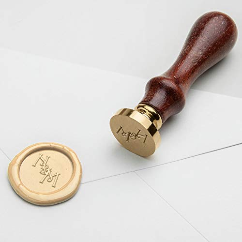 Personalisiertes Siegelstempel, 2 Initialen + & | Design 2 (25mm)