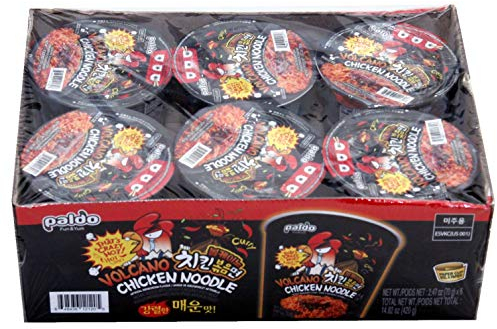 Paldo Volcano Chicken Noodle Cup 70G (Pack of 6)