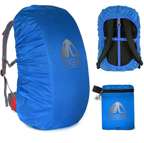Unigear Coprizaino Antipioggia Impermeabile 10-90L per Trekking e Viaggi | Copri zaino resistente alle abrasioni per campeggio, escursionismo, ciclismo e viaggio; protegge da pioggia, polvere e sporco