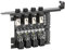 Annadue HDD Hard Drive Power Supply Switch Control Module SATA Drive Switcher with 4 15Pin Power Supply Cable For Desktop PC Computer