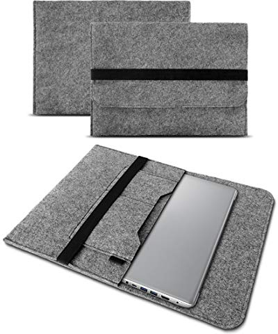 UC-Express Sleeve Hülle kompatibel für Lenovo IdeaPad Flex 5 14 Zoll Tasche Filz Notebook Cover Laptop Case Schutzhülle, Farben:Grau