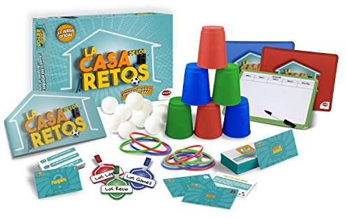 Bizak Juego La Casa de Los Retos, El Juego del Programa más Divertido de la televisión Ahora con Nuevas Pruebas, Juego Divertido y trepidante para Poner a Prueba a Toda la Familia +4 años (35001923)