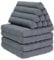 Leewadee - Bequeme Japanische Bodenmatratze - Thai Bodenliege mit Dreieckskissen - Futon Klappmatte - Thai Massagematte, XL Extra Lang, 225 x 50 cm, Anthrazit
