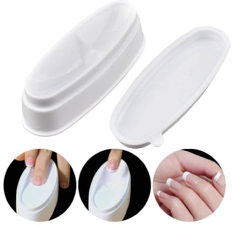 French Dip Tray, Nail Dipping Powder Container French Nail Dipping Powder Recycling Trays for Nail Art Manicure and Makeup Tool