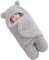 Happy Cherry Babyschlafsack Neugeborene Winter Jungen Mädchen Pucksack Baumwolle Coperta Grau 0-3 Monate