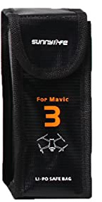 Mavic 3 Pro Akku Aufbewahrungstasche für DJI Mavic 3 Kamera Drohne RC Quadcopter Lipo Safe Pouch Feuerfest Explosionssichere Batterien Schutz für Lagerung und Laden (Halten Sie 1 Batterie)