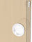 BricoShopping® Juego de tiradores para puerta interior de madera retráctiles, kit sin cerradura empotrable, gancho llave y trinquete ciego redondo boquilla de acero (tono S/cerradura, blanco)