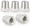 ERGAOBOY 5 Pcs 1/2 Male to 1/8 Female BSP Pipe Adapter Fitting 304 Stainless Steel Reducer Hex Bushing