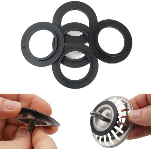 5 juntas tóricas de goma, tapón de clic para lavabo de desagüe de fregadero, junta de goma transparente, junta de arandela de sellado para tapón colador de cesta para Franke para 78 79 80 mm