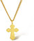SIPURIS Orthodoxe Kreuz-Halskette für Männer, Jesus Christus, orthodoxer Kruzifix-Anhänger, Edelstahl, religiöser, christlicher Schmuck, Geburtstagsgeschenk (Gold)