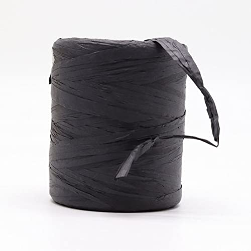 SERVEL Baumwoll-Bast-Garn, festes Garn zum Häkeln von Bast-Taschen, beliebtes Sommer-Bast-Band, DIY-Handstricken, Bast-Strohhüte, 180 Meter