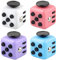 Yeefunjoy 4 Pezzi Cubo Antistress Bianco, rosa, viola, blu, Ansia Relief Giocattoli con 6 Diverse funzioni, Fidget Toy Giocattolo con Le Dita, Regalo per Adulti Bambini Adolescenti
