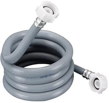 0.6m-8m Waschmaschinenschlauch mit 3/4＂ Anschluss Spülmaschinen-Einlassrohr PVC-Rohr Wasserzufuhr-Füllschlauch mit 90-Grad-Biegung-8m