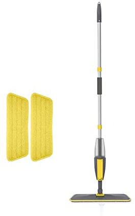 trapeador de vapor Fregona De Microfibra Con Pulverizador Giratorio De 360 ° For Limpieza De Suelos Fregona Mágica Multifuncional For Limpieza De Suelos Con Almohadillas Reutilizables para vaporizar