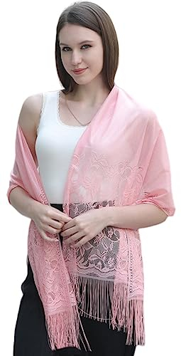 FAIRYGATE Schal Damen Dünn Damen Stola Festlich Elegante Schal Bolero für Abendkleid Hochzeit Braut Halstuch Frühling Somme A6210