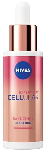 NIVEA Cellular Expert Lift Bakuchiol Lifting Serum Gesicht 30 ml, Anti-Falten-Gesichtsserum mit 10x Bakuchiol Pure Sanfte Alternative zu Retinol, Face Serum für straffere und jugendliche Haut