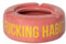 FISURA - Rosa Aschenbecher mit der Aufschrift F*cking habit. Originelle Aschenbecher mit lustigem Spruch. Hergestellt aus Keramik. Maße: 10 x 10 x 4 Zentimeter.
