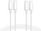Lot de 2 Câble USB-C vers USB-C 2M 100W 5A Câble Chargeur Câble Charge Rapide Blanc pour Apple MacBook Pro, iPad Pro, iPhone 15, iPhone 16,Samsung Galaxy, Google Pixel, Xiaomi, Kindle