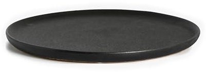 ByON Plate Blackroot 5275000201 Assiette plate en porcelaine Noir 27 x 1,5 cm