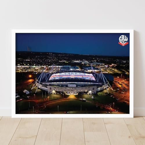 Themed Bolton Wanderers FC Offizielles Stadion-Poster (21 cm x 29,7 cm – A4)