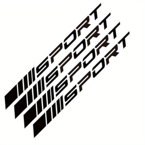 4PCS Felgen Aufkleber Streifen,kompatibel mit Citroen C1 C2 C3 C4 PICASSO Airc Aircross,Reifen Felge Sicherheit Dekoration Zubehör,1-Black