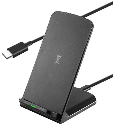 XMANA Wireless Phone Charger for Google Pixel 3 4 XL 5 6 7 8 9 Pro Android & iPhone 16-15W Fast Qi Wireless Charging Station for Samsung Galaxy S25 S24 S23 S22 Z Flip Fold OnePlus (Black)