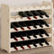 Tidyard Casier à vin 67,5x25x60 cm Bois de pin Massif, Casier à Vin Range Bouteilles, Porte Étagère à Bouteille pour Cuisine, Bar, Salon, Bistro, Cave à Vin