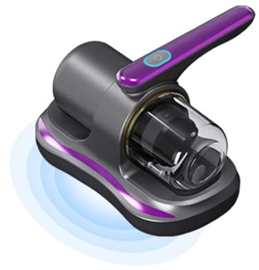 Mattress Vacuum Cleaner,100W Wireless Vacuum Cleaning,Handheld Mattress Vacuum Cleaner,Mite Removal Mattress Vacuum Cleaner with UV Light,Dust Mite Vacuum Cleaner for Beds, Pillows, Sofas