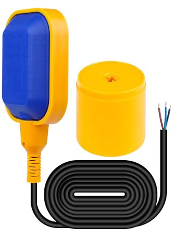 Jadeshay Schwimmerschalter 230V, 3M Kabel Wasserstandsregler Schwimmschalter Wasserpegelschalter Flüssigwasserstandsreglersensor für Pools, Wassertanks 250V 16A