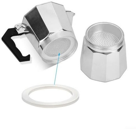 Guarnizioni in morbido silicone per prestazioni ottimali in moka (2 tazze)