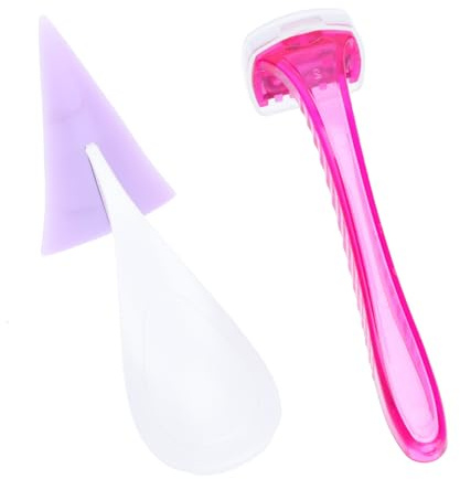 ASAKKURA Damen Bikini Trimmer Satz mit Ergonomischem Design und ABS Silikon Material Kleiner und Filigraner Intimrasierer für Präzise Haarentfernung im Intimbereich