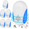 Flintronic Lot de 6 Répulsif à Ultrason Antiparasitair, Intérieur Répulsif Anti Moustique Ultrason, Repulsif Souris, Ultrason Souris et Rats pour Les,rongeurs,Moustique,Araignée,Cafard,Mouch