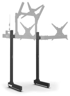 Trak Racer Piedini Autoportanti con Staffe per Supporto Monitor, Compatibili con Bracci Laterali per 3 Schermi, Include Riduttori in Gomma, Ideale per Configurazioni Sim Racing e Volo
