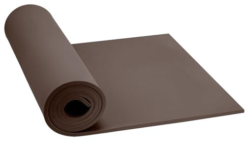 Marron Rouleau Mousse EVA, Do²ping EVA Foam 6mm, 35.5x124.5cm avec haute densité 86kg/m3 mousse cosplay pour Projet de costume DIY (6mm Marron)