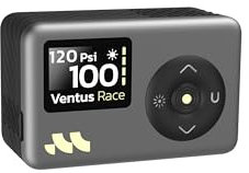 Woowind Portable Bike Pump with Digital Pressure Gauge,120 PSI Rechargeable Air Pump for Road Bike, Mountain Bike, Sports Balls, Bicycle Tyre Inflator for Schrader and Presta Valve - Ventus Race
