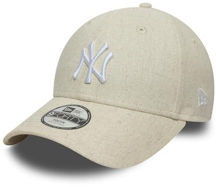 New Era Youth MLB 9FORTY Leinen Cap New York Yankees beige