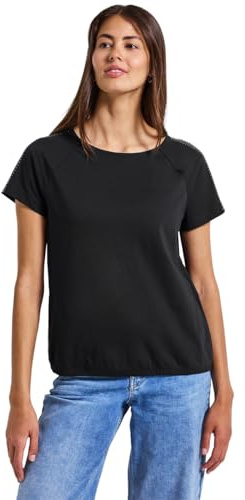 Damen Shirt mit Schulterdetail