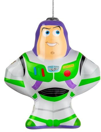 Hallmark Toy Story Buzz Lightyear Hanging Ornament, Decoupage, Green | Plastic, Durable, Ideal for Christmas or Birthday, 9.3x8.2x3.5cm, 1 Piece