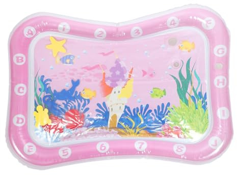 VANZACK Wasserspielmatte Aufblasbar Wassermatte für Junge Mädchen Material Gefüllte Babyspielunterlage für Neugeborene Interaktives Spielzeug für Krabbeln